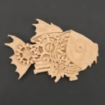 Ξυλόγλυπτο Διακοσμητικό Ψάρι 16ε.Χ10εκ.