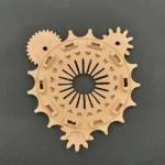 Ξυλόγλυπτο Διακοσμητικό Γρανάζι 18εκ.Χ18εκ.