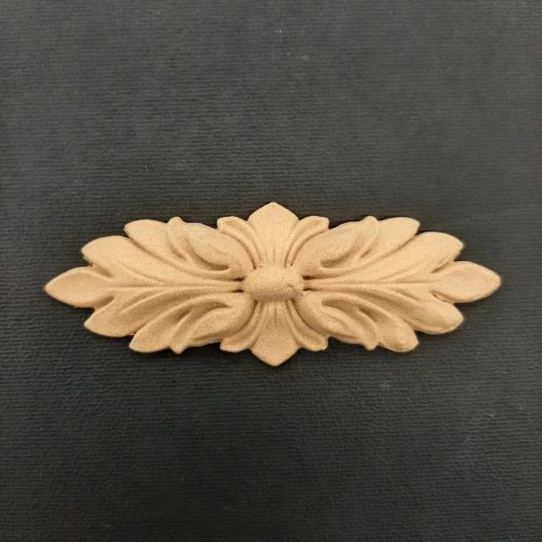 Ξυλόγλυπτο Διακοσμητικό Λουλούδι 12εκ. Χ 4,5εκ.