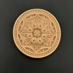 Ξυλόγλυπτο Διακοσμητικό Ροζέτα 13εκ.