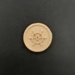 Ξυλόγλυπτο Διακοσμητικό Ναυτικό Τιμόνι 3,5εκ.