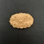 Ξυλόγλυπτο Διακοσμητικό Λουλούδι 4,3εκ. Χ 6,5εκ.