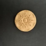 Ξυλόγλυπτο Λουλούδι Ροζέτα 2,4εκ.