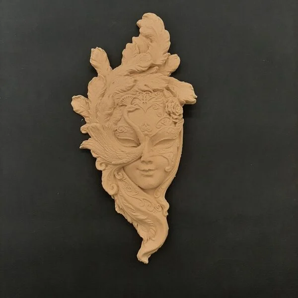 Ξυλόγλυπτο Διακοσμητικό Μάσκα 30εκ.Χ14εκ.
