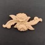 Ξυλόγλυπτο Διακοσμητικό Λουλούδια 12εκ.Χ 5εκ.