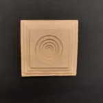 Ξυλόγλυπτο Διακοσμητικό Πλακάκι  9εκΧ9εκ