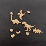 Ξυλόγλυπτο Διακοσμητικό Δεινόσαυροι Σετ 9 Τεμαχίων