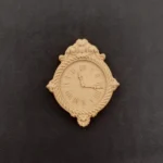 Ξυλόγλυπτο Διακοσμητικό Ρολόι  4,4εκ.Χ5,4εκ.