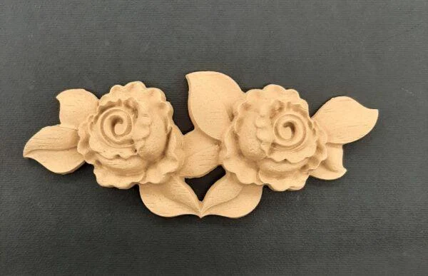 Ξυλόγλυπτο Διακοσμητικό Λουλούδι  16εκ.Χ6εκ.