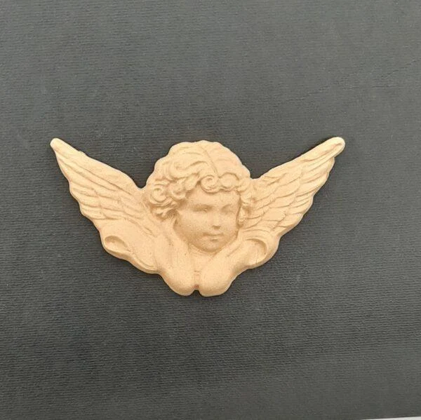 Ξυλόγλυπτο Διακοσμητικό Άγγελος 10εκ.Χ5εκ.