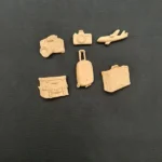 Ξυλόγλυπτο Διακοσμητικό Σετ Ταξιδιού 6 Τεμαχίων