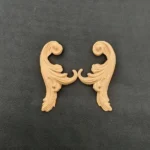 Ξυλόγλυπτο Διακοσμητικό Σετ 2 Τεμαχίων 2,8εκ.Χ5,5εκ.