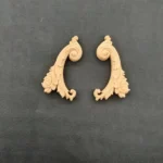 Ξυλόγλυπτο Διακοσμητικό Σετ 2 Τεμαχίων 3εκ.Χ5εκ.