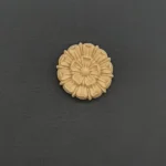 Ξυλόγλυπτο Διακοσμητικό Ροζέτα  Διάμετρος 3εκ.