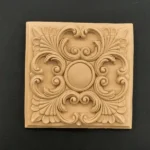 Ξυλόγλυπτο Διακοσμητικό Πλακάκι  15,5εκ.Χ15,5εκ.