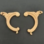 Ξυλόγλυπτο Διακοσμητικό σετ 2 Τεμαχίων 14εκ. Χ 8,5εκ.