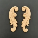 Ξυλόγλυπτο Διακοσμητικό σετ 2 Τεμαχίων 12εκ. Χ 5εκ.