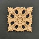 Ξυλόγλυπτο Διακοσμητικό Πλακάκι 9,5εκ. Χ 9,5εκ.