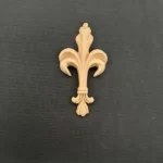 Ξυλόγλυπτο Διακοσμητικό Βασιλικό Κρίνο 10εκ. Χ 5,5εκ.