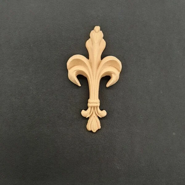 Ξυλόγλυπτο Διακοσμητικό Βασιλικό Κρίνο 10εκ. Χ 5,5εκ.