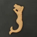 Ξυλόγλυπτο Διακοσμητικό Γοργόνα 14εκΧ26εκ.