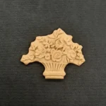 Ξυλόγλυπτο Διακοσμητικό Λουλούδια 6εκ.Χ4,5εκ.