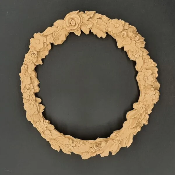 Ξυλόγλυπτο Διακοσμητικό Στεφάνι Διάμετρος 34,2εκ.