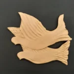 Ξυλόγλυπτο Διακοσμητικό Περιστέρια 21,5εκ.Χ18εκ