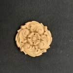 Ξυλόγλυπτο Διακοσμητικό Λουλούδι Διάμετρος 3εκ.