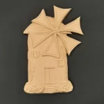 Ξυλόγλυπτο Διακοσμητικό Ανεμόμυλος  16,5εκ.Χ25κ.