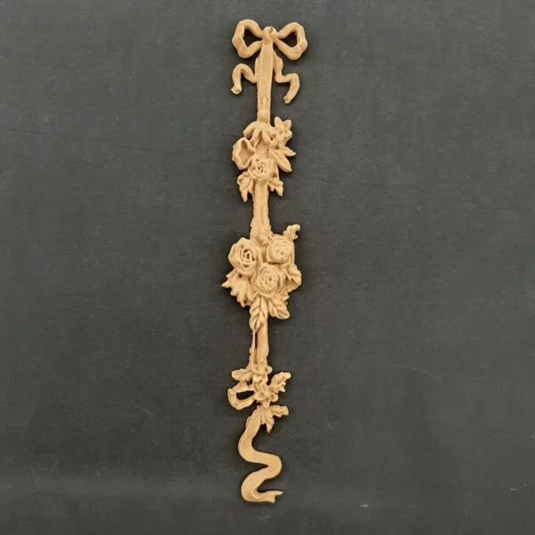 Ξυλόγλυπτο Διακοσμητικό  Λουλούδι 3εκ.Χ18,5εκ.