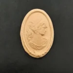 Ξυλόγλυπτο Διακοσμητικό Καμέο (Cameo) 7εκ. Χ 5εκ.