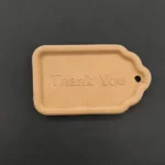 Ξυλόγλυπτο Διακοσμητικό Ταμπέλα "Thank you" 10εκ. Χ 5εκ.