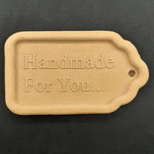 Ξυλόγλυπτο Διακοσμητικό Ταμπέλα "Handmade for you" 10εκ. Χ 5εκ.