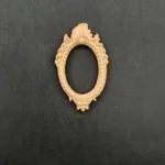 Ξυλόγλυπτο Διακοσμητικό Κορνίζα Οβάλ   6εκ.Χ4εκ.