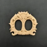 Ξυλόγλυπτο Διακοσμητικό Κορνίζα Διπλή Οβάλ   6εκ.Χ5εκ.