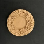 Ξυλόγλυπτο Διακοσμητικό -  Ροζέτα  Διάμετρος 5εκ.