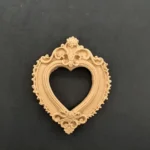 Ξυλόγλυπτο Διακοσμητικό Κορνίζα Καρδιά 6εκ. Χ 5εκ.