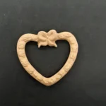 Ξυλόγλυπτο Διακοσμητικό Κορνίζα Καρδιά 7εκ. Χ 6εκ.