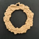 Ξυλόγλυπτο Διακοσμητικό Στεφάνι Διάμετρος 7εκ.