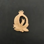 Ξυλόγλυπτο Διακοσμητικό Ρόδι 5εκ. Χ 3εκ.