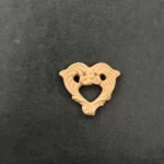 Ξυλόγλυπτο Διακοσμητικό Καρδιά  1εκ. Χ 1εκ.