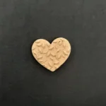 Ξυλόγλυπτο Διακοσμητικό Καρδιά 2εκ. Χ 2εκ.