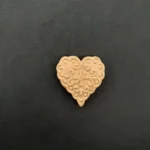 Ξυλόγλυπτο Διακοσμητικό Καρδιά 3εκ. Χ 3,3εκ.