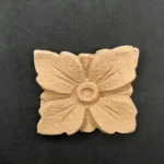 Ξυλόγλυπτο Διακοσμητικό Λουλούδι 3εκ. Χ 3εκ.