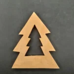 Ξυλόγλυπτο Διακοσμητικό Χριστουγεννιάτικο Δέντρο 9,8εκ. Χ 11εκ.