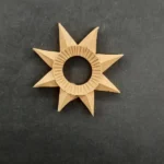 Ξυλόγλυπτο Διακοσμητικό Αστέρι 4,5εκ. Χ 4,5εκ.