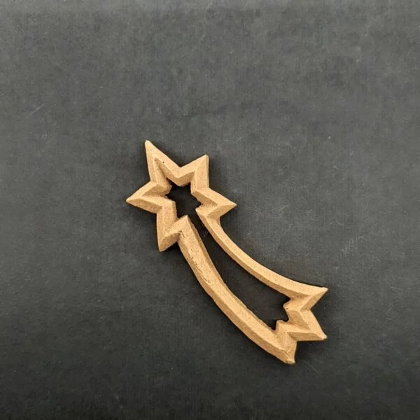 Ξυλόγλυπτο Διακοσμητικό Αστέρι 7εκ. Χ 2,5εκ.