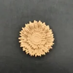 Ξυλόγλυπτο Διακοσμητικό Λουλούδι Ροζέτα Διάμετρος  5εκ.