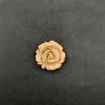 Ξυλόγλυπτο Διακοσμητικό Λουλούδι Τριαντάφυλλο 1εκ. Χ 1εκ.